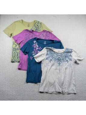 Lot x4 Y2K Boho Fairy Top Sz S/M Paisley Floral Grunge Festival Whimsigoth 2000'